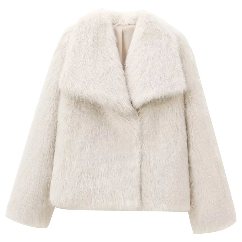 AIMÉEVOGUE FUR PLUSH BOMBER JACKET