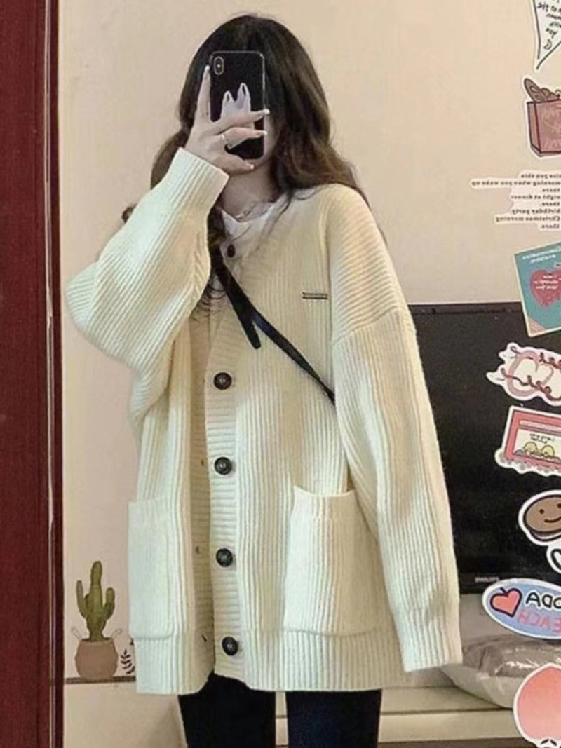 AIMÉEVOGUE KNITTED LOOSE JACKET
