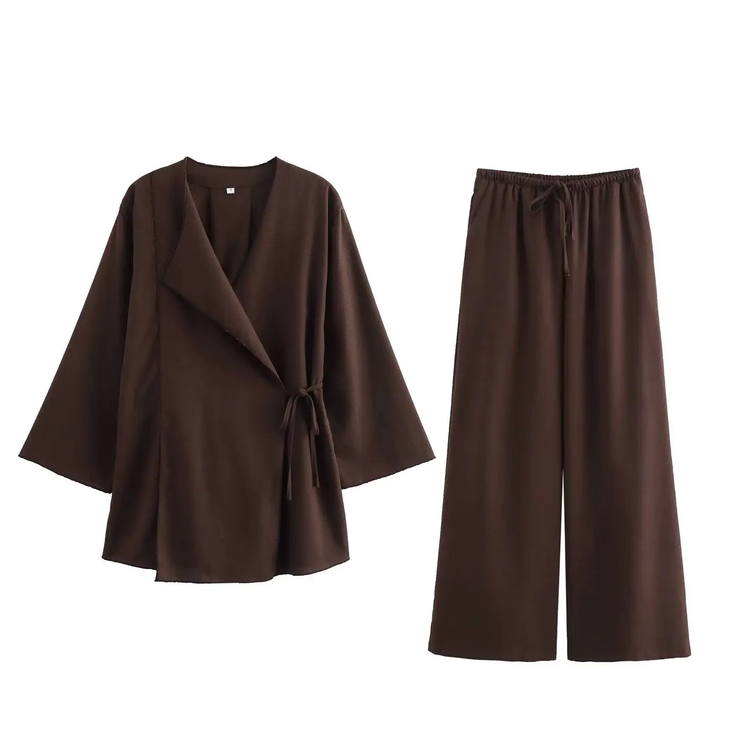 AIMÉEVOGUE LINEN 2 PIECES KIMONO