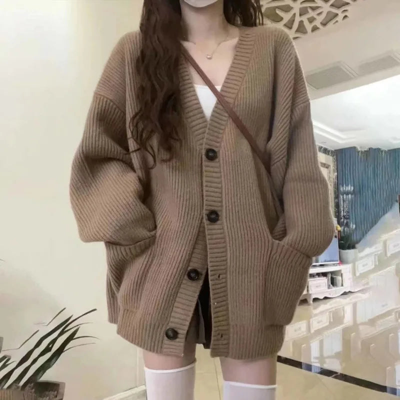AIMÉEVOGUE KNITTED LOOSE JACKET