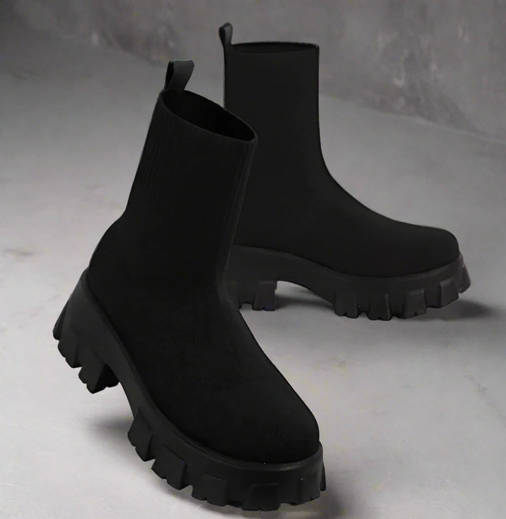 AIMÉEVOGUE KNITTING ANKLE BOOTS