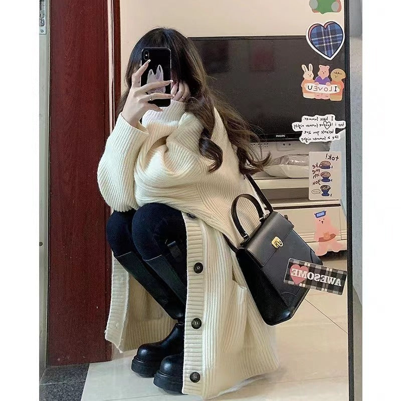AIMÉEVOGUE KNITTED LOOSE JACKET