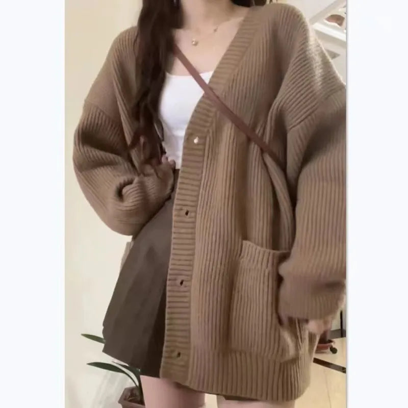 AIMÉEVOGUE KNITTED LOOSE JACKET