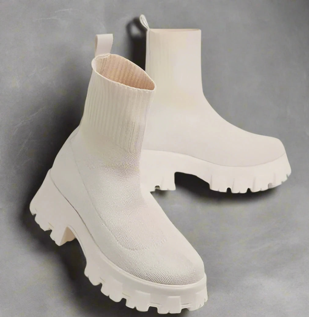 AIMÉEVOGUE KNITTING ANKLE BOOTS
