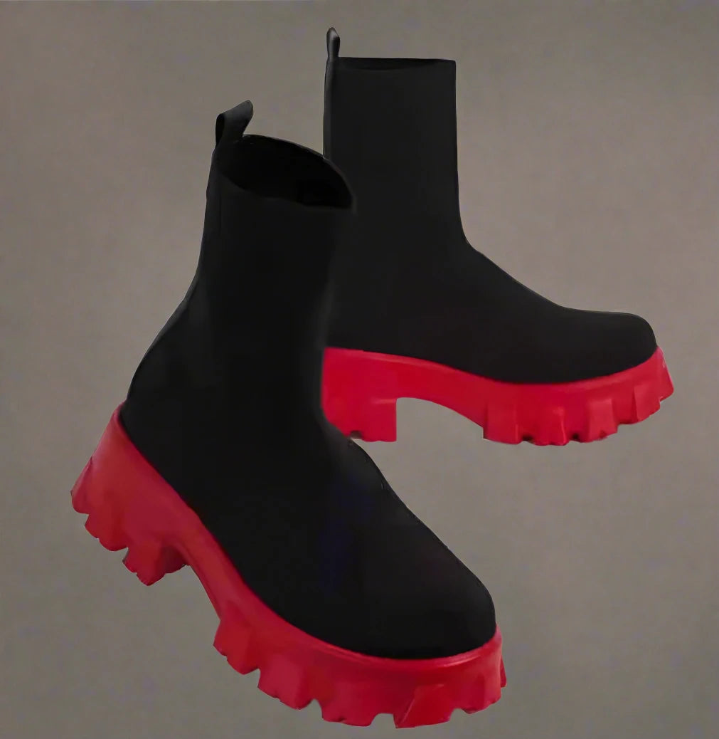 AIMÉEVOGUE KNITTING ANKLE BOOTS