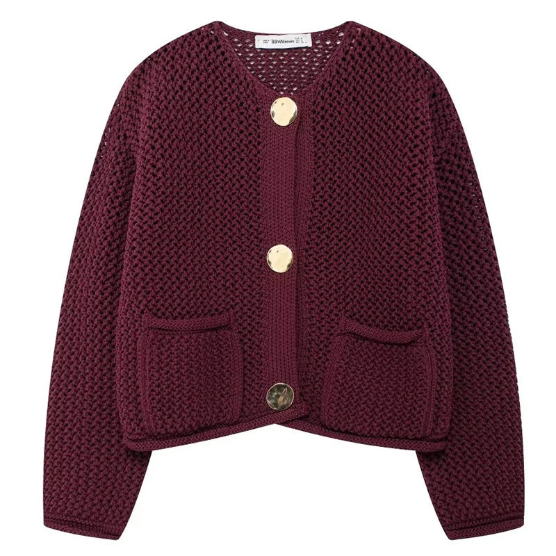 AIMÉEVOGUE JACKET CROCHET KNITWEAR